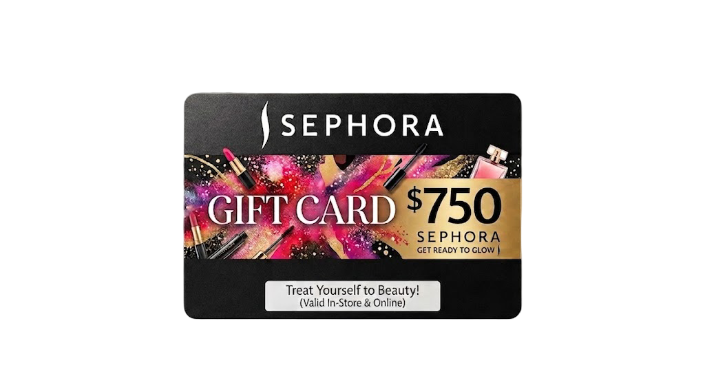 Sephora $750 Gift Card Reward
